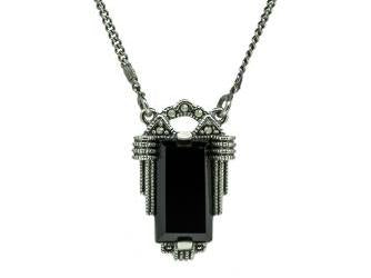 Art Deco Onyx Necklace