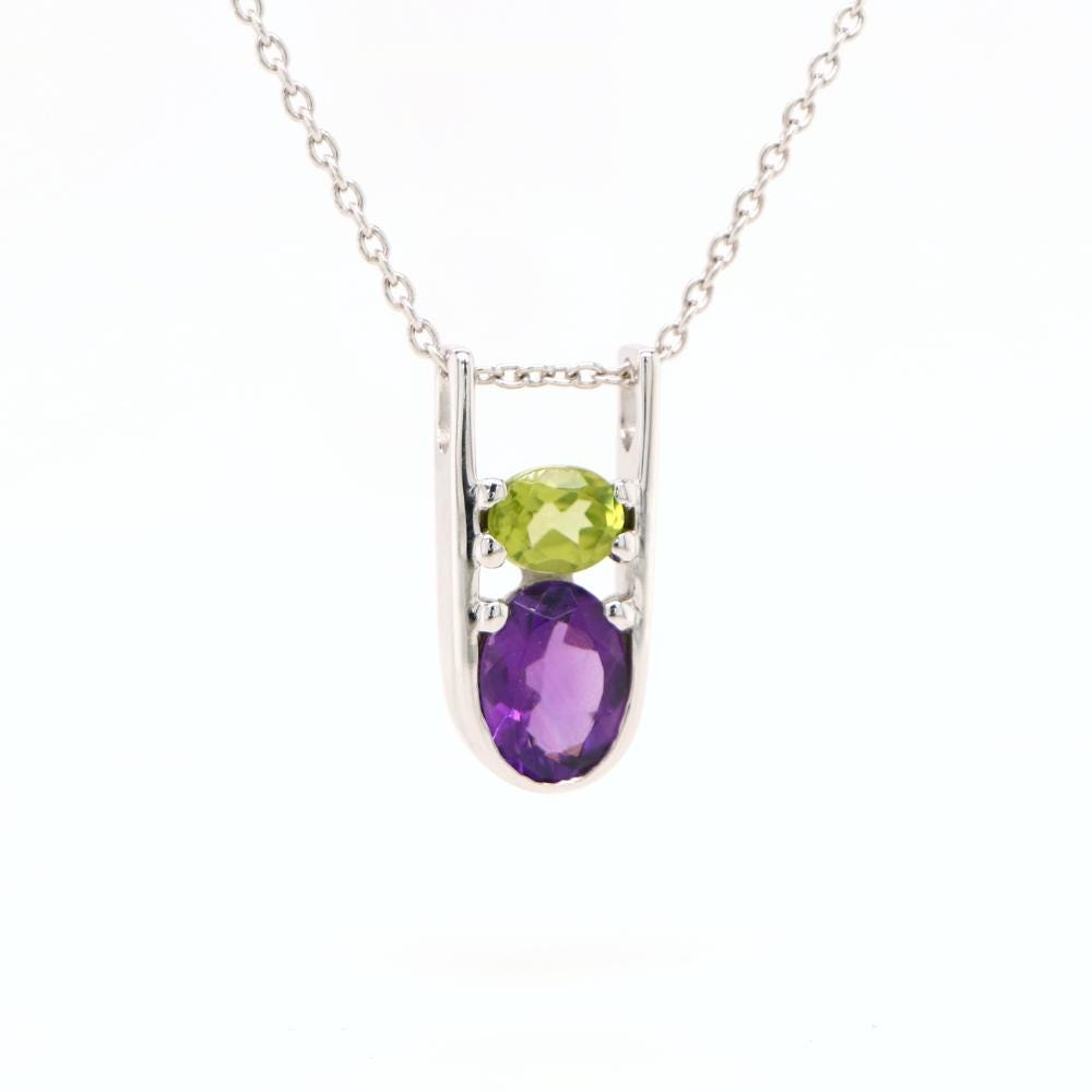Mother and Child birthstone pendant