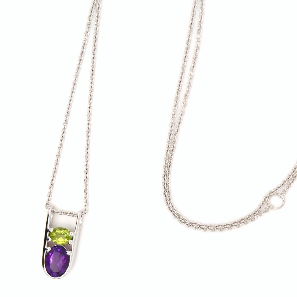 Mother and Child birthstone pendant