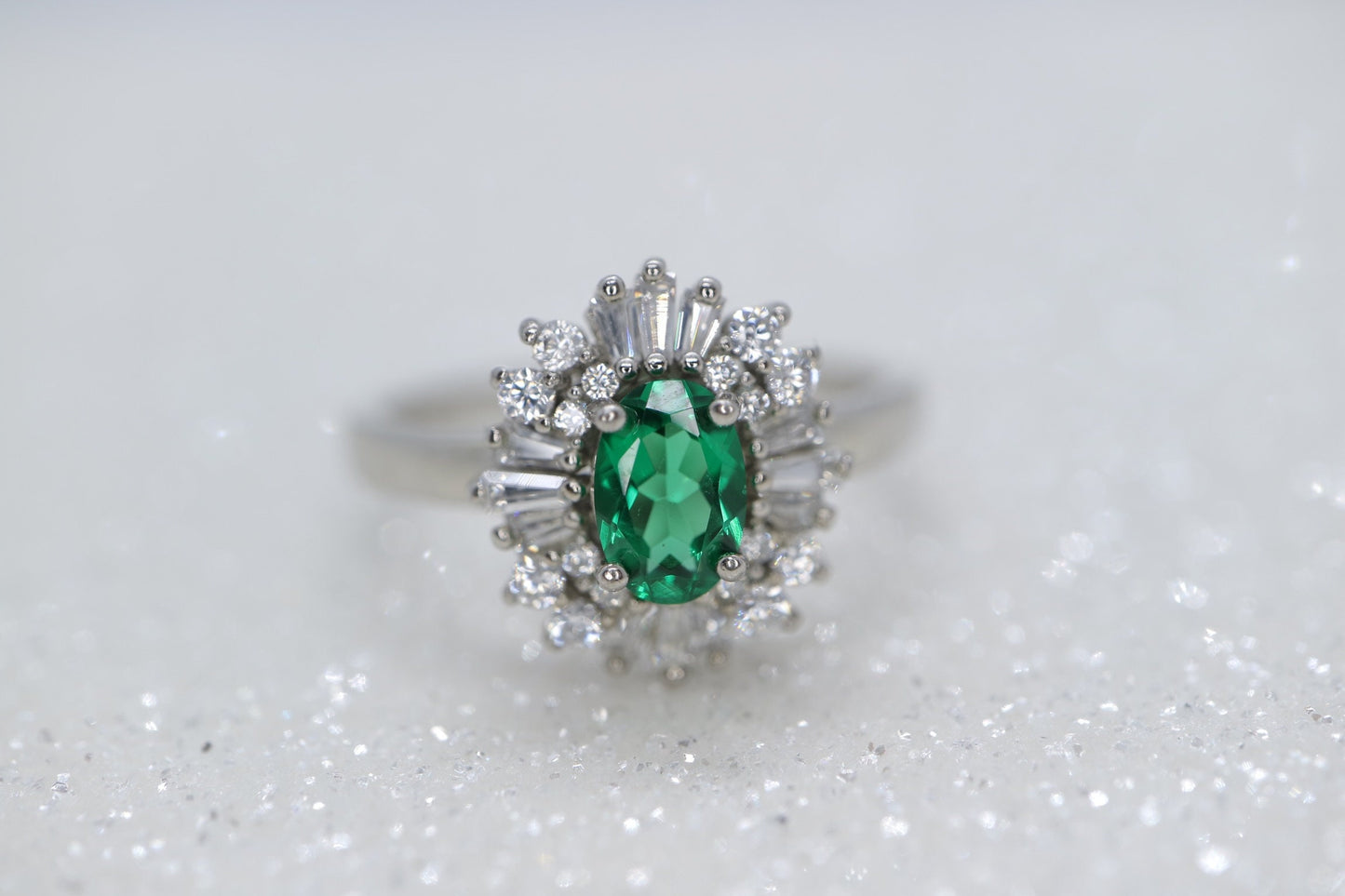 Art Deco design starburst ring in sterling silver, Anniversary gift for her, Promise unique silver ring