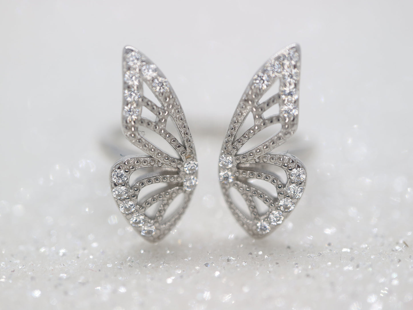 Butterfly rings, Sterling silver butterfly ring, Stackable ring, Cluster ring, Dainty ring, Open ring, Graduated gift, Gift for mom