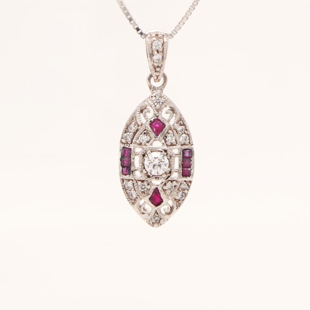 Vintage Sapphire Shield Pendant, Vintage Ruby Shield Pendant, Vintage Onyx Shield Pendant
