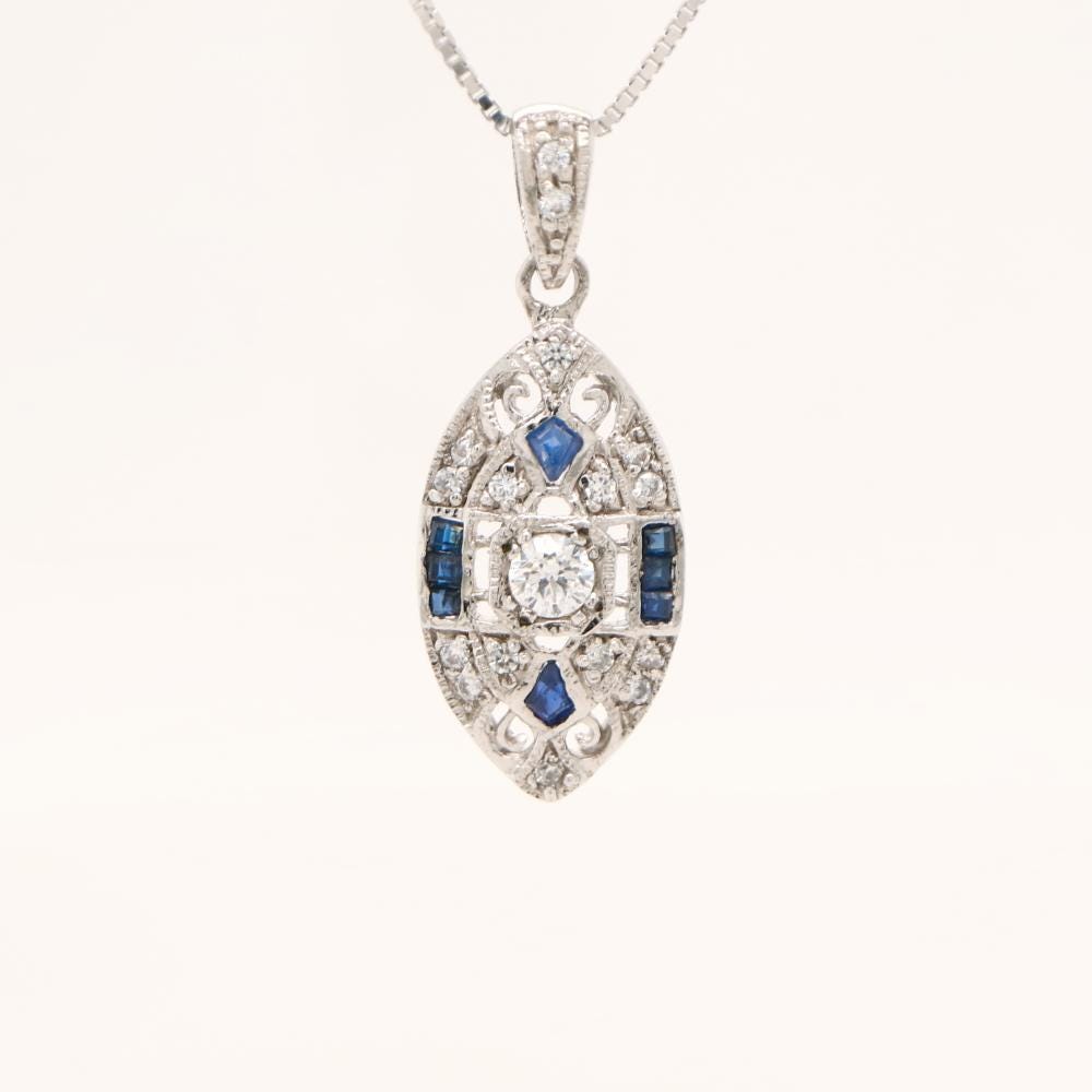 Vintage Sapphire Shield Pendant, Vintage Ruby Shield Pendant, Vintage Onyx Shield Pendant